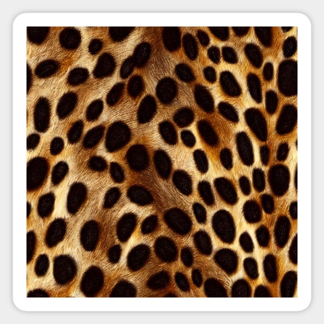 Jaguar Fur - Printed Faux Hide #8 Sticker by Endless-Designs